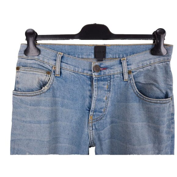 En Noir Cobain Denim Camo Underlays Jeans Size 30 Mens Light Blue Wash - Picture 6 of 10